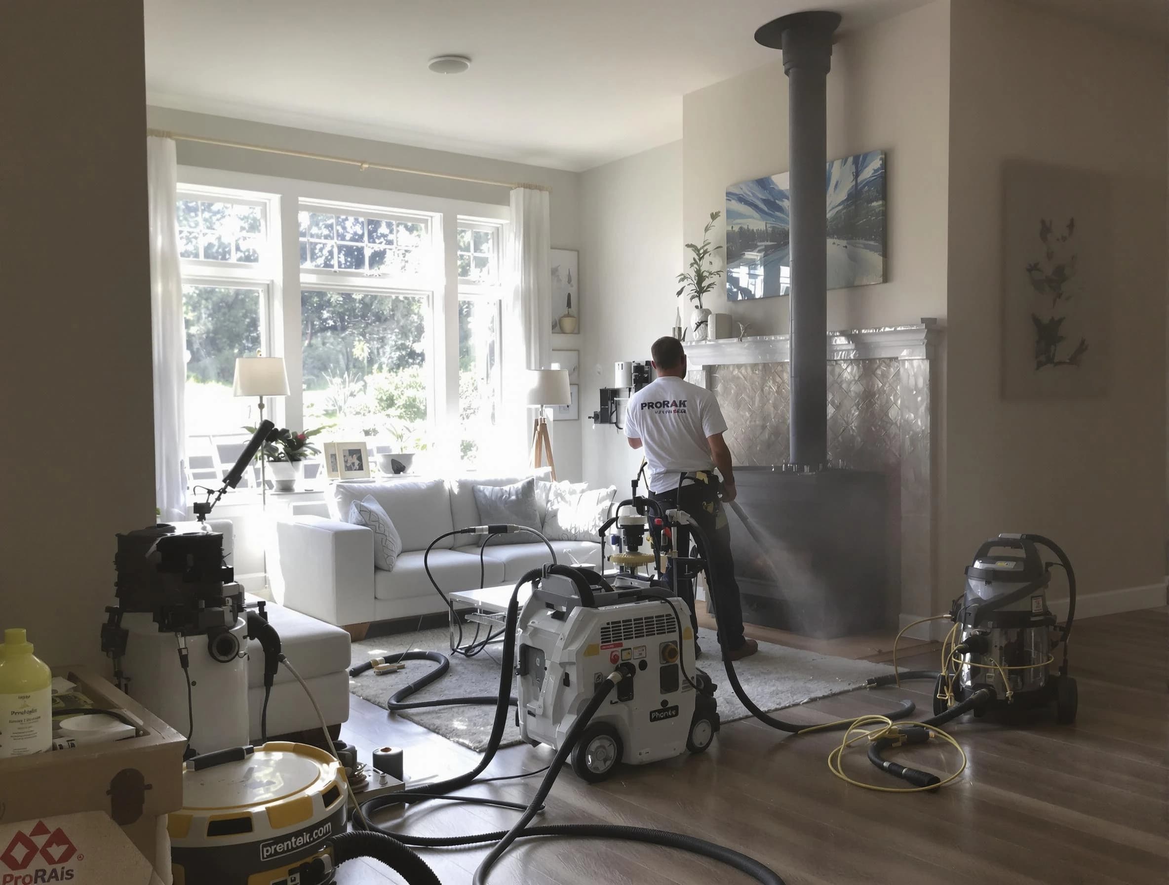 Soot removal service by Lynn Chimney Sweep for a fireplace in Lynn, MA
