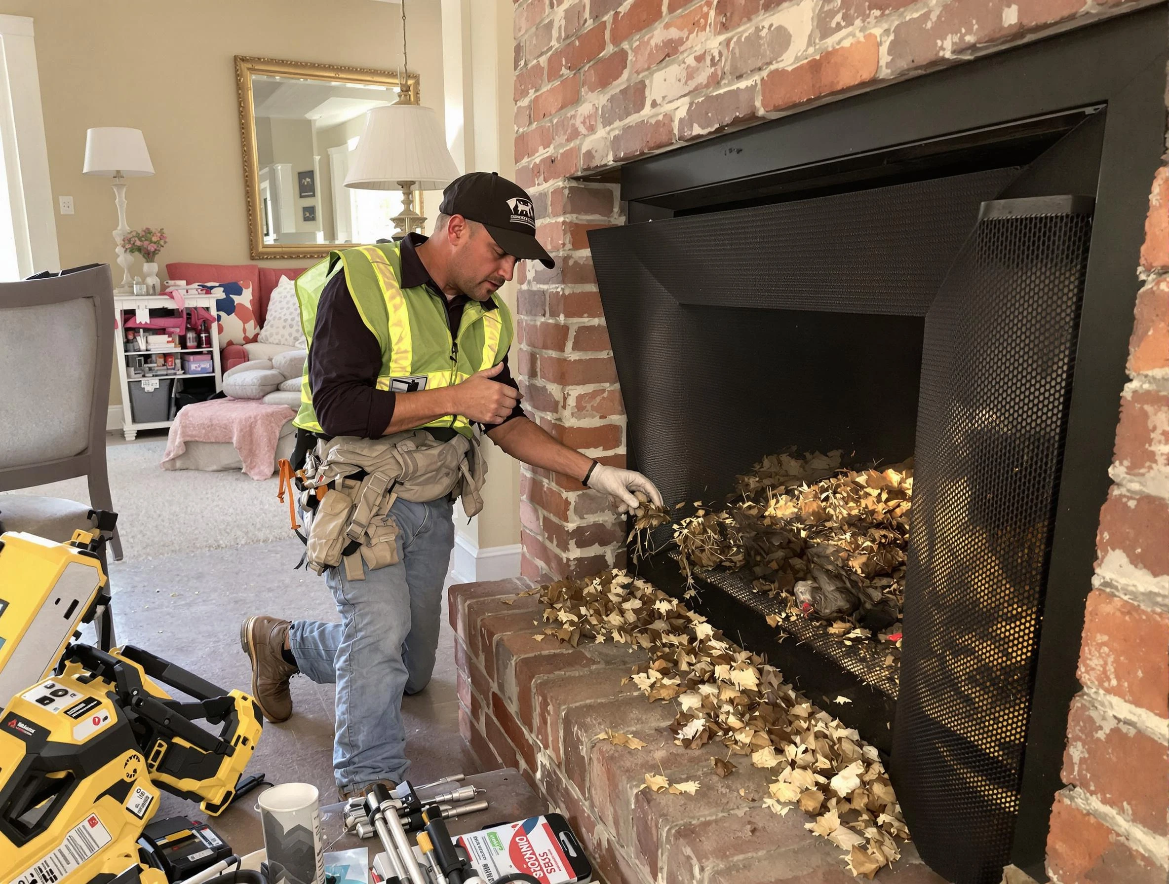 Safe screening installation by Lynn Chimney Sweep in Lynn, MA