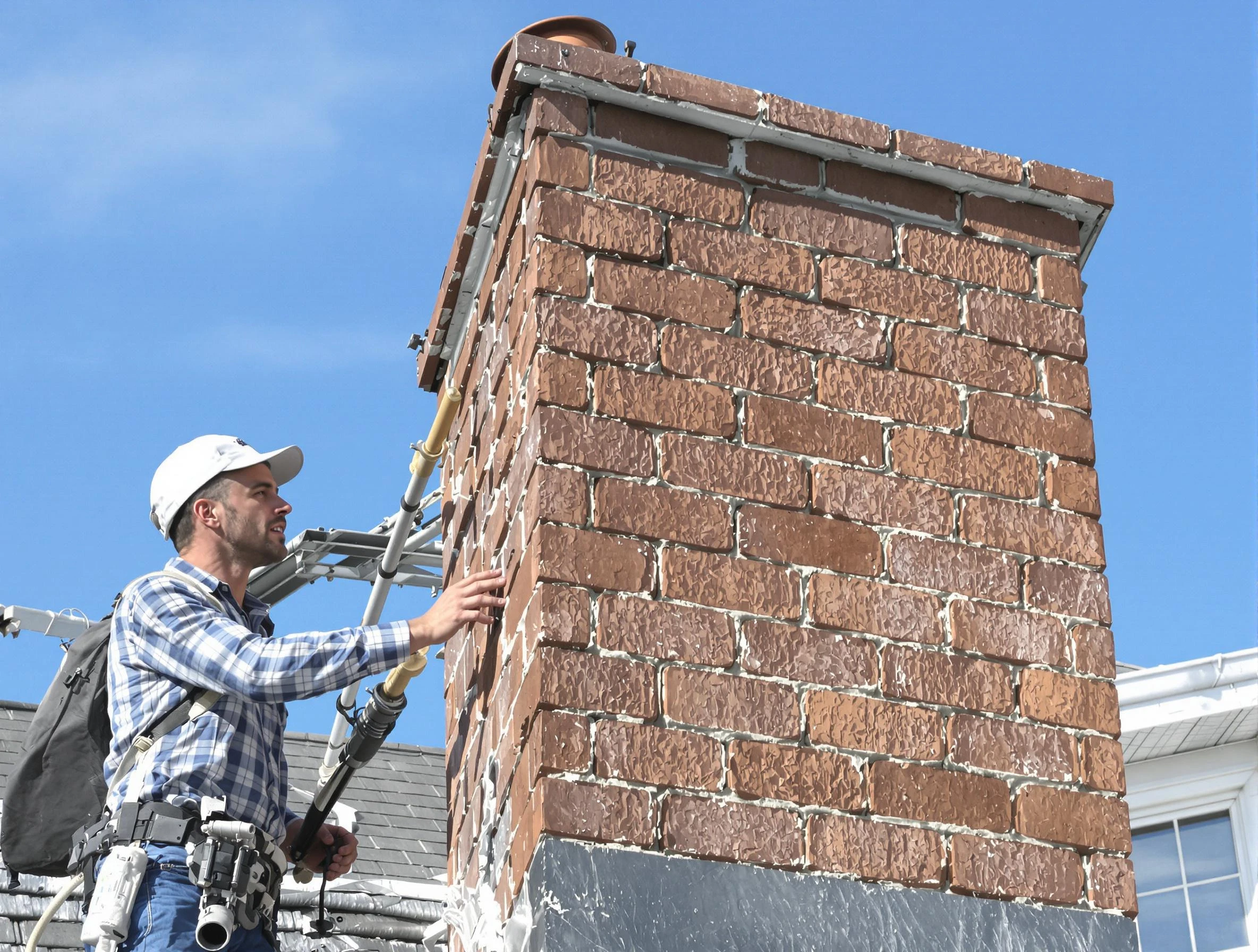 Brickwork for a chimney rebuild by Lynn Chimney Sweep in Lynn, MA