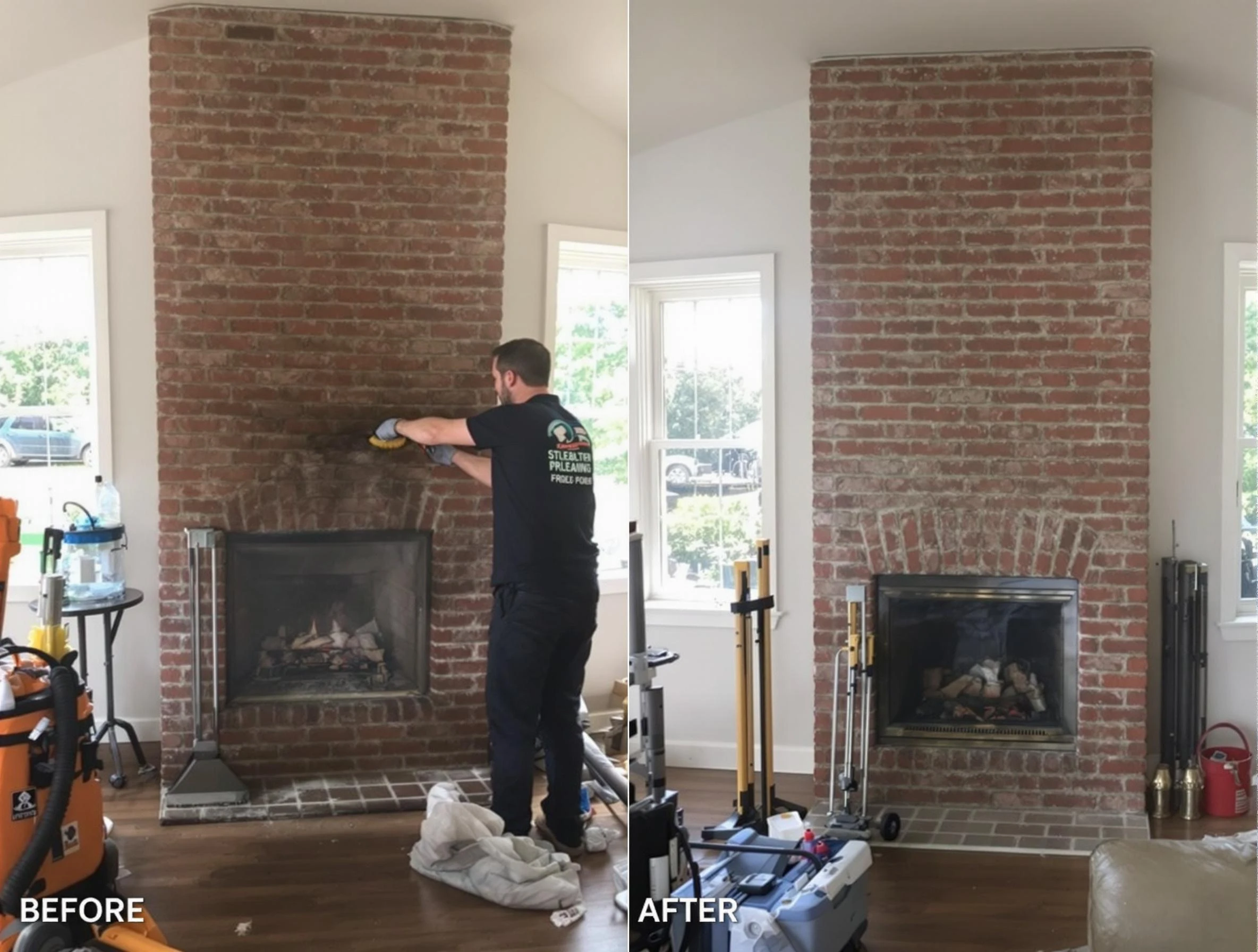 Finished chimney sweeping service by Lynn Chimney Sweep in Lynn, MA