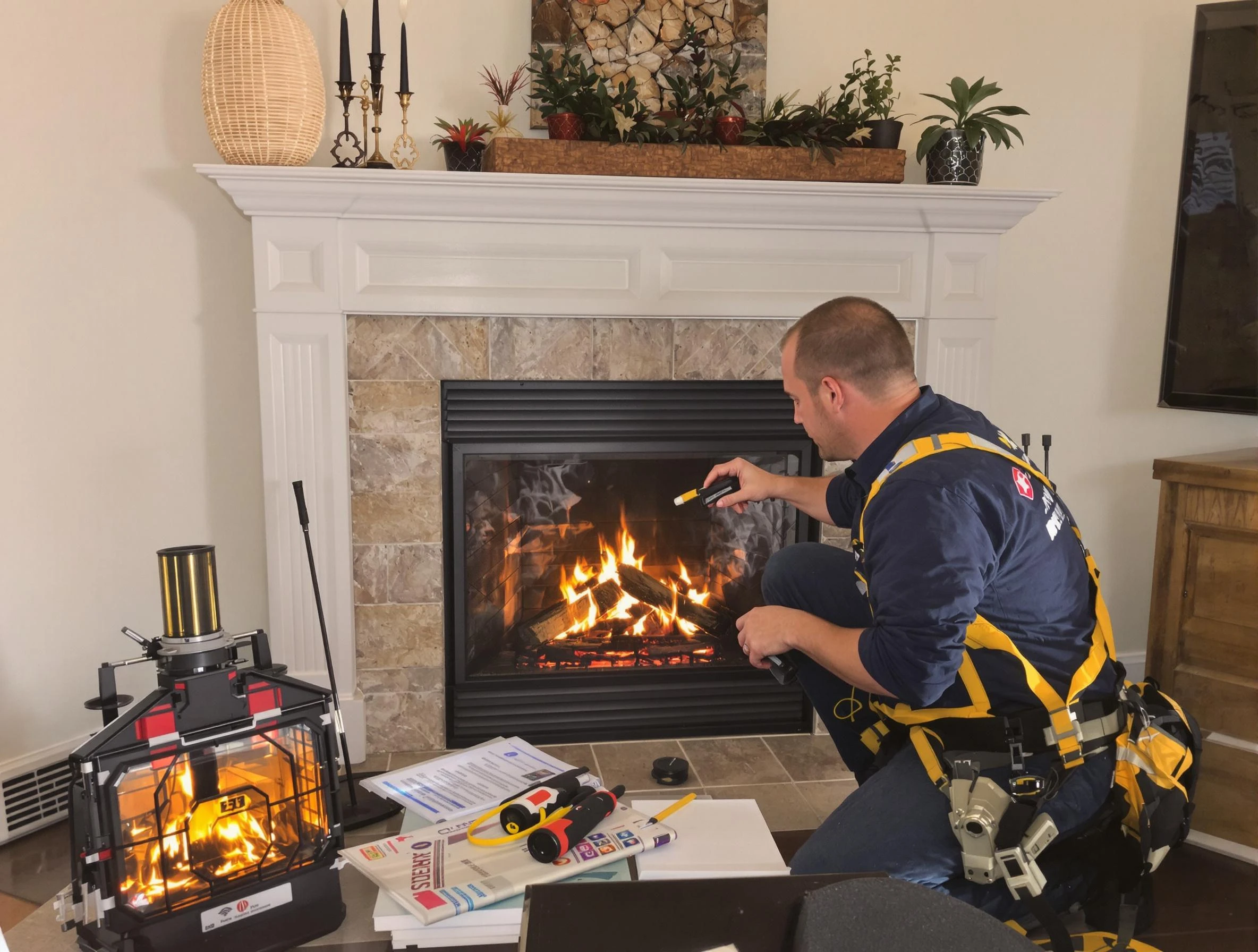 Safety-focused fireplace inspection by Lynn Chimney Sweep in Lynn, MA